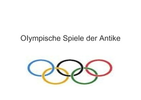 Bild: Olympische Spiele in der Antike